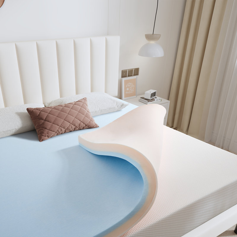 Alwyn Home 2“,3” Cooling Gel Memory Foam Mattress topper ., Queen, 3"