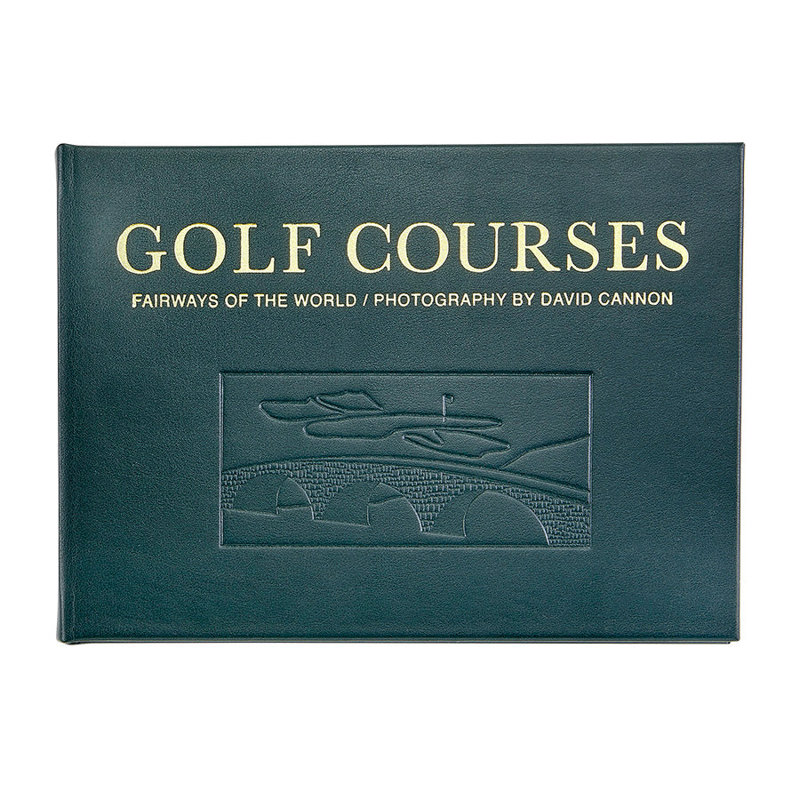 Graphic Image Golf Courses: Fairways of the World Coffee Table Book, Leather, Green
