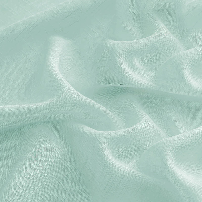 Aranka Semi Sheer Curtain, Duck Egg