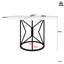 Round Metal Base Dining Table-1466894317