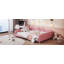 Lit de jour double rembourré en tissu sherpa avec dossier en forme de nuage, sans sommier tapissier-1794772719-1794772716