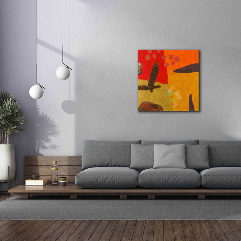 "Conversations In The Abstract 29" par Downs sur toile, H 37 po x l 37 po x P 1,5 po