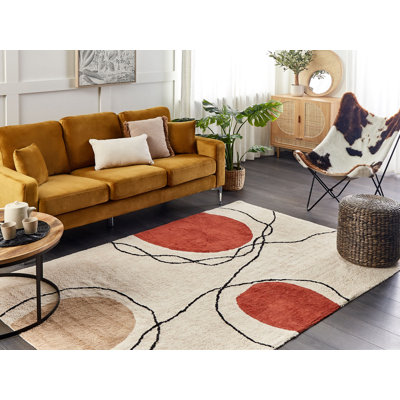 Aleph Abstract Cotton Hand Woven Area Rug