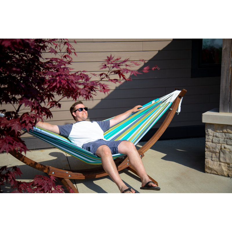 Natalia Double Hammock with Stand, Cayo Reef