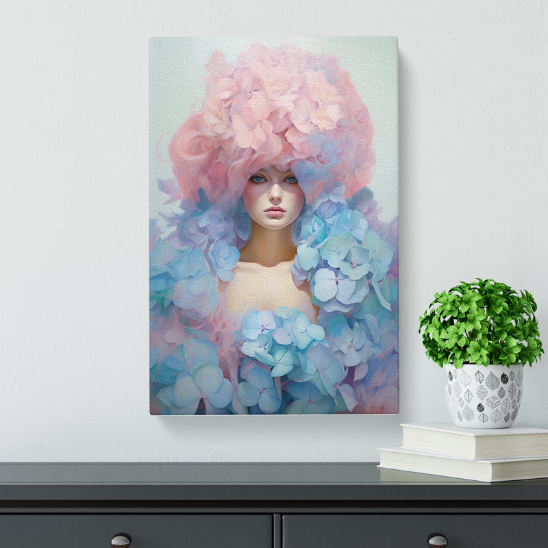 Hydrangea Conceptual No.2 - Print, 76cm H x 50cm W x 3cm D
