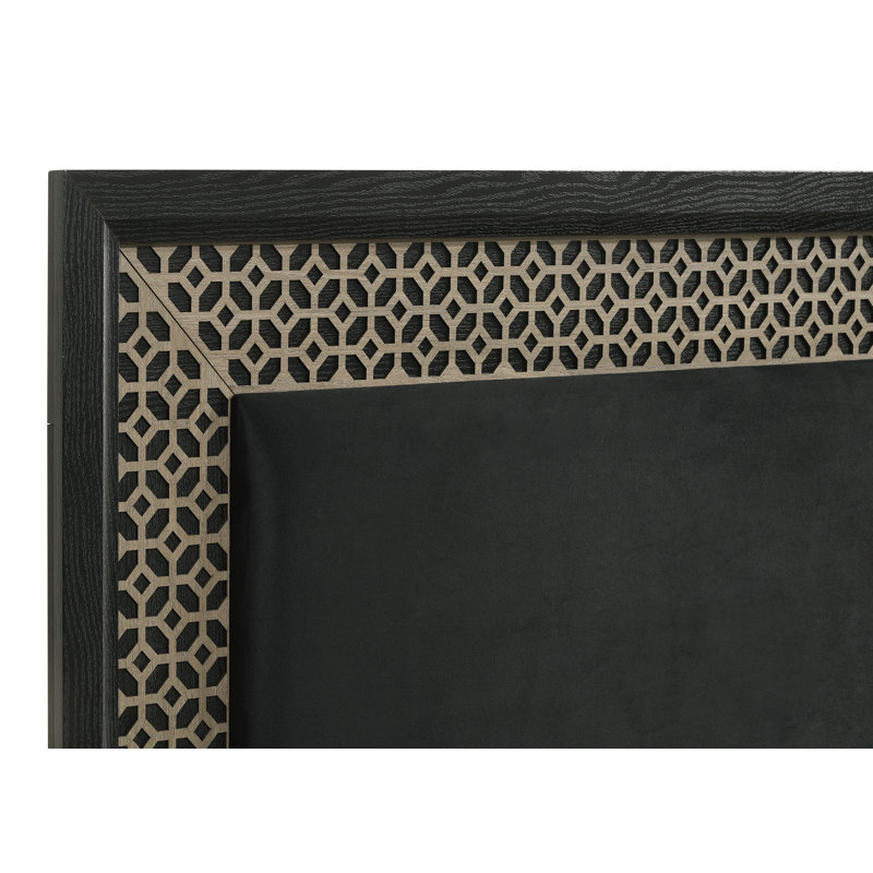 Ensemble de chambre à coucher 4 pièces Jacqulynn Heritage Design - Jacqulynn - noir, Très grand