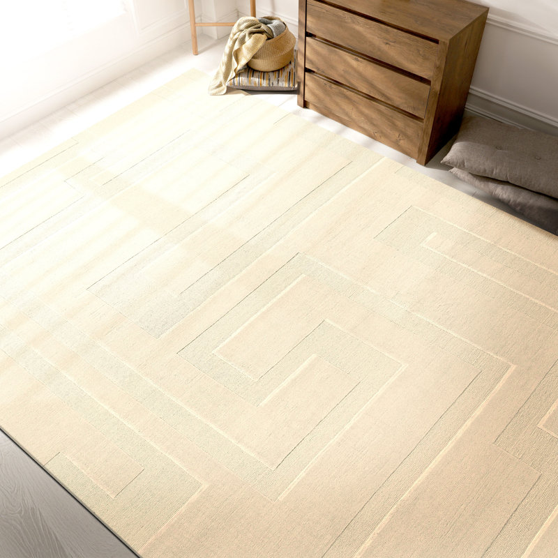 Tapis rectangulaire givré / sable, Rectangle 8 pi x 10 pi