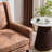 47.24" Wide Tufted Back 2-Seater Accent Chair With High-Density Foam Cushion Premium Linen/Suede Loveseat Sofa For Small Spaces-1798925455