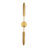 Dual-Head Unique Gold Wall Sconce