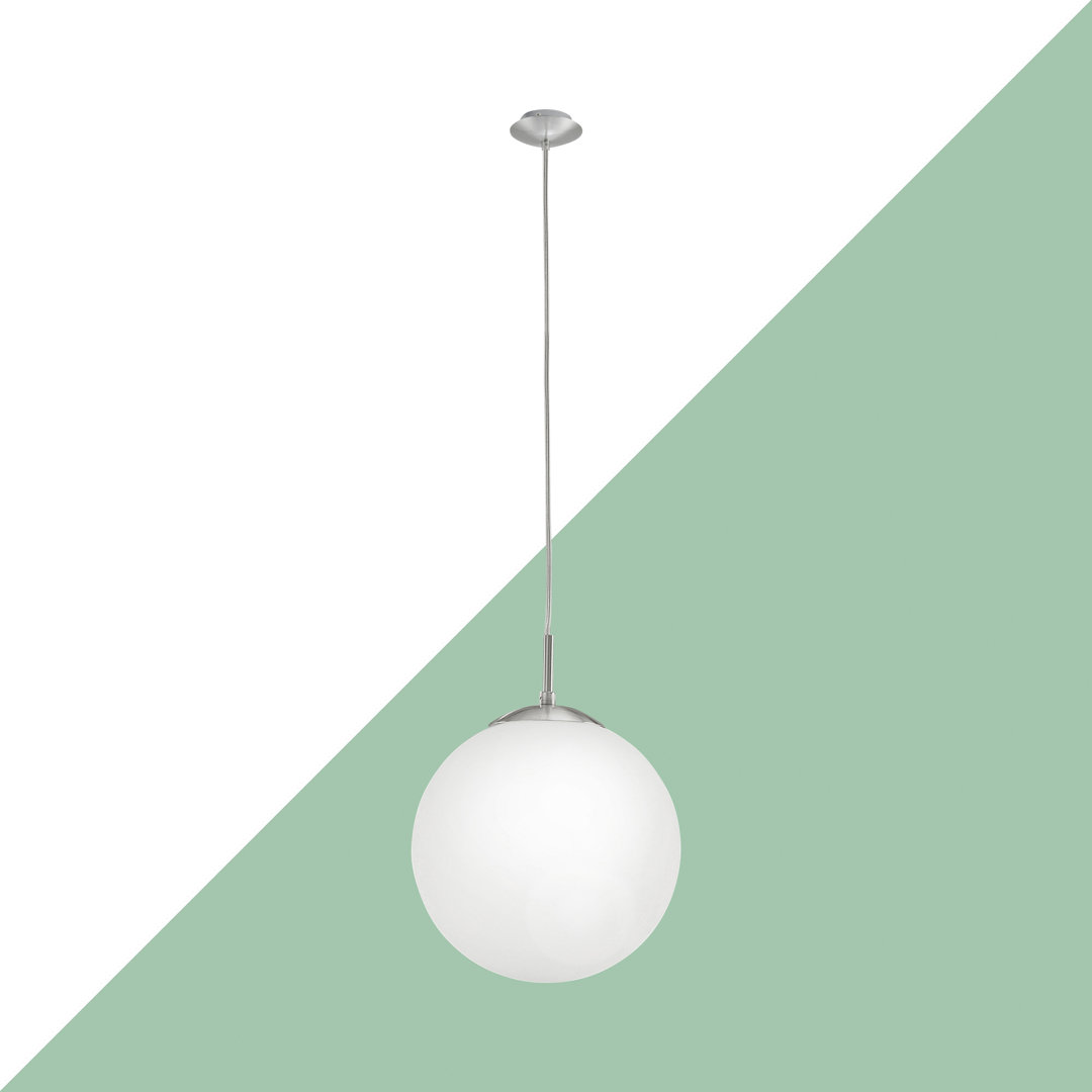 Carnahan 1 - Light Satin Nickel Sphere Pendant