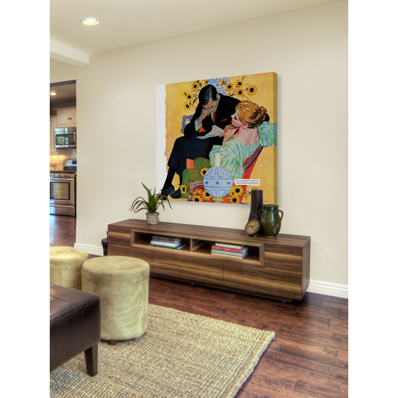 Reproduction d’art sur toile tendue, "love meurt lentement" par joe de la peinture, H 24 po x l 24 po