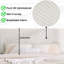 Lit simple tapissier 3D en blanc - Revêtement en tissu d'ameublement moderne pour une structure tactile luxueuse-2050119119