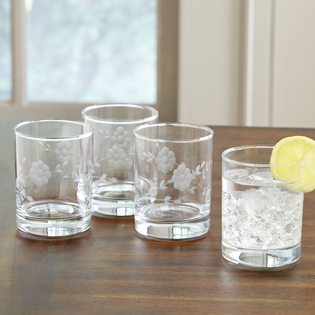 Caitlin 14oz. Whiskey Glass Set (Set of 4) Charlton Home®