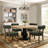 Cindina Mid-Century Modern Dining Chairs Green Fabric Upholstered Wood Frame Kitchen Chairs-1515309341