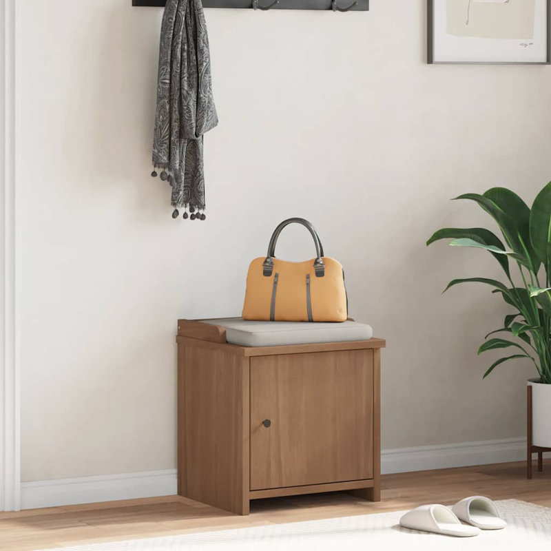 Sydalee Shoe Storage Cabinet, Walnut