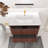 Dorette 29.92'' Single Bathroom Vanity with Ceramic Top