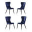 Hartshorne Velvet Dining Chairs - Ergonomic Curved Back with Metal Legs -  Side Chair for Dining Room Kitchen Living Room-1411989038-1411989039-1348625286