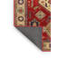 Tapis rouge/beige/vert traditionnel Chere-1301011248