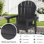Chaise de bar d'extérieur Hdpe Adirondack-317786085