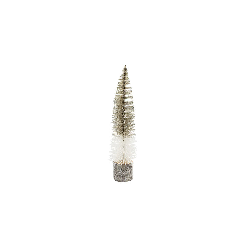 Faux pin - ensemble de 6 - H 18 po - platine / blanc