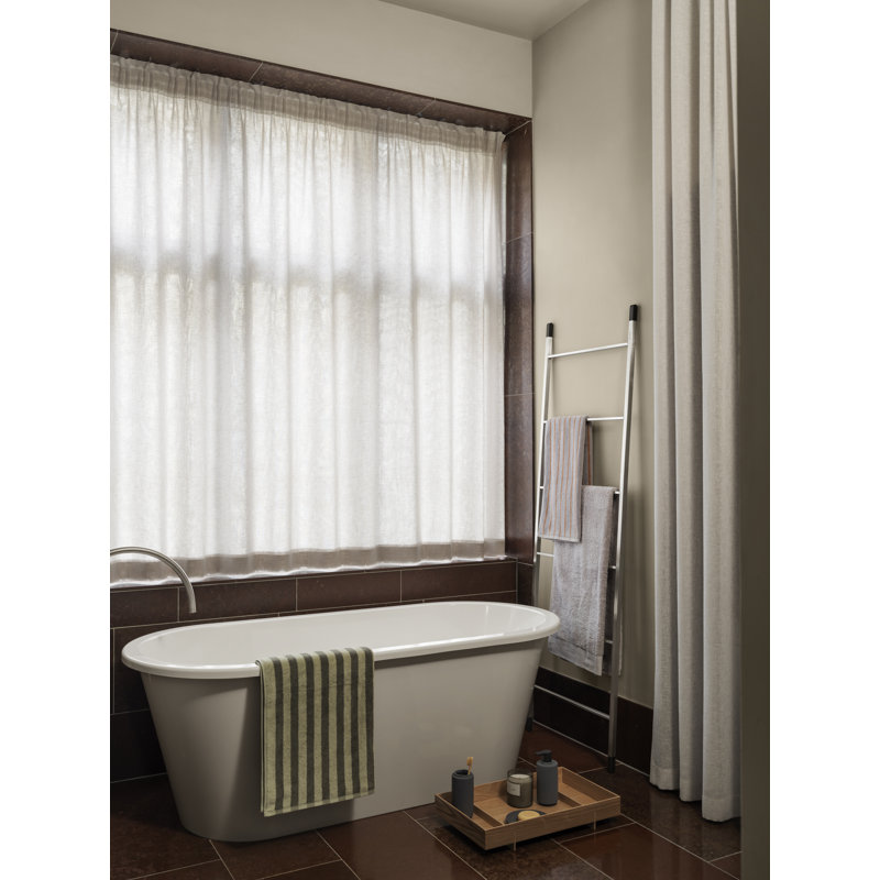 Drap de bain 100% coton biologique RIVA, Gris clair