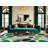 Washable Beach glass greens Nautical Area Rug-1978585889