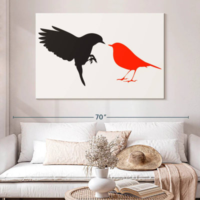 Brampt oiseau rouge sens