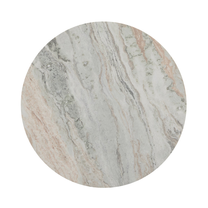 Reilly Marble End Table, Rusty Gray