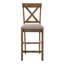 Counter Height Stools With Cross Back (Set Of 2)