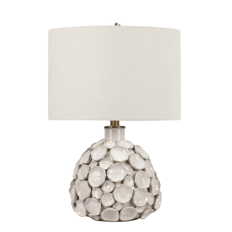Ceramic Table Lamp, White