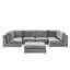 Reva 6 Seater Velvet Large Corner Sofa -1158045903