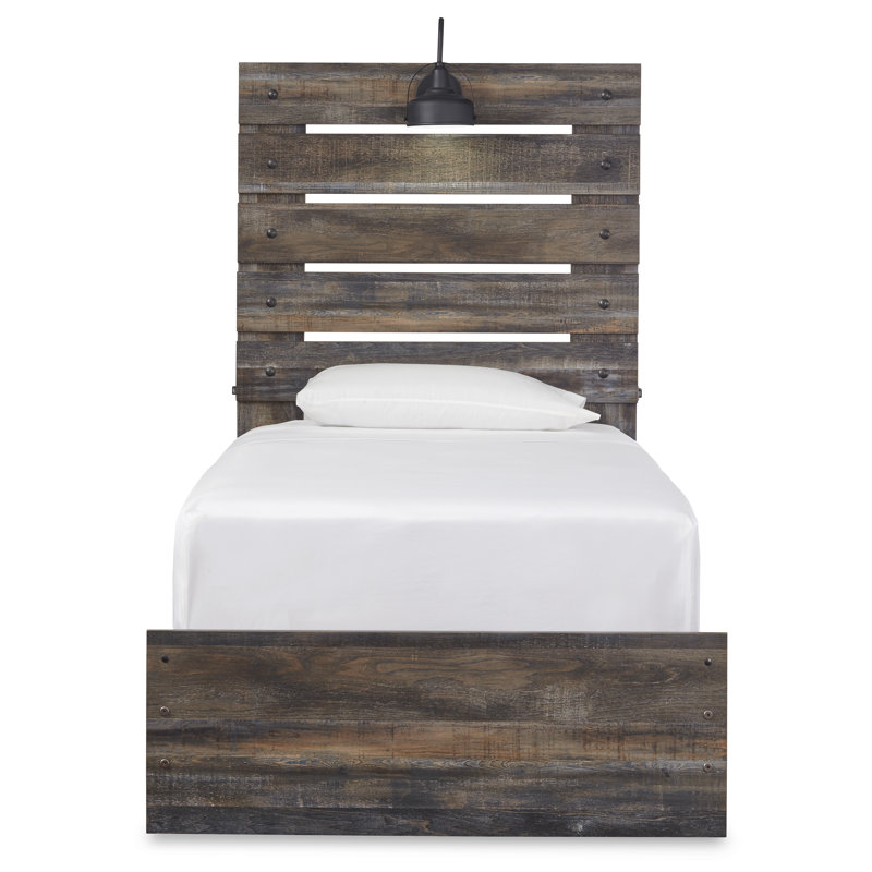 Drystan King Panel Bed, Lit simple