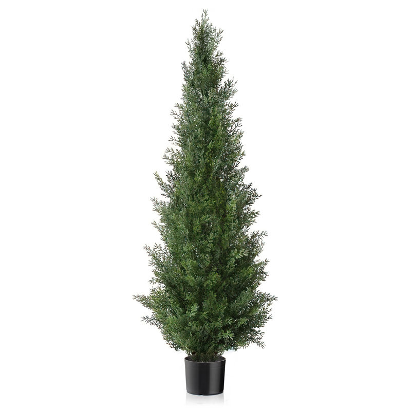 Faux Cedar Tree in Pot, 36" H x 5.9" W x 5.9" D, 1