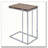 Weathered Oak and Chrome Side Table