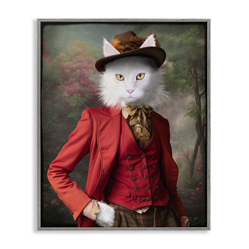 «Colonial Classic Cat Portrait», estampe numérique par Karen Burke, Estampe numérique Farmhouse, H 20 po x l 16 po