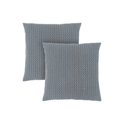 Pillows, Set Of 2, 18 X 18 Square, Insert Included, Decorative Throw, Accent, Sofa, Couch, Bedroom, Blue Hypoallergenic Polyester, Modern