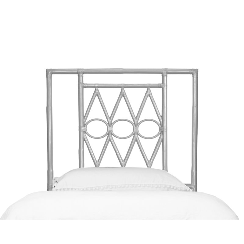 Michelle Platform Bed, Light Gray, Extra-Long Twin
