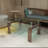 2-Layer Rectangular Glass Coffee Table with Iron Frame-91652351