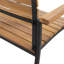 Chaises d'extérieur - Bois et noir, chic moderne pour les sièges de patio et les espaces minimalistes