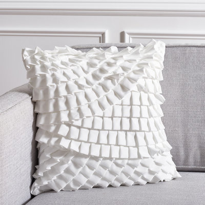 Teagen Ruffled Reversible Throw Pillow