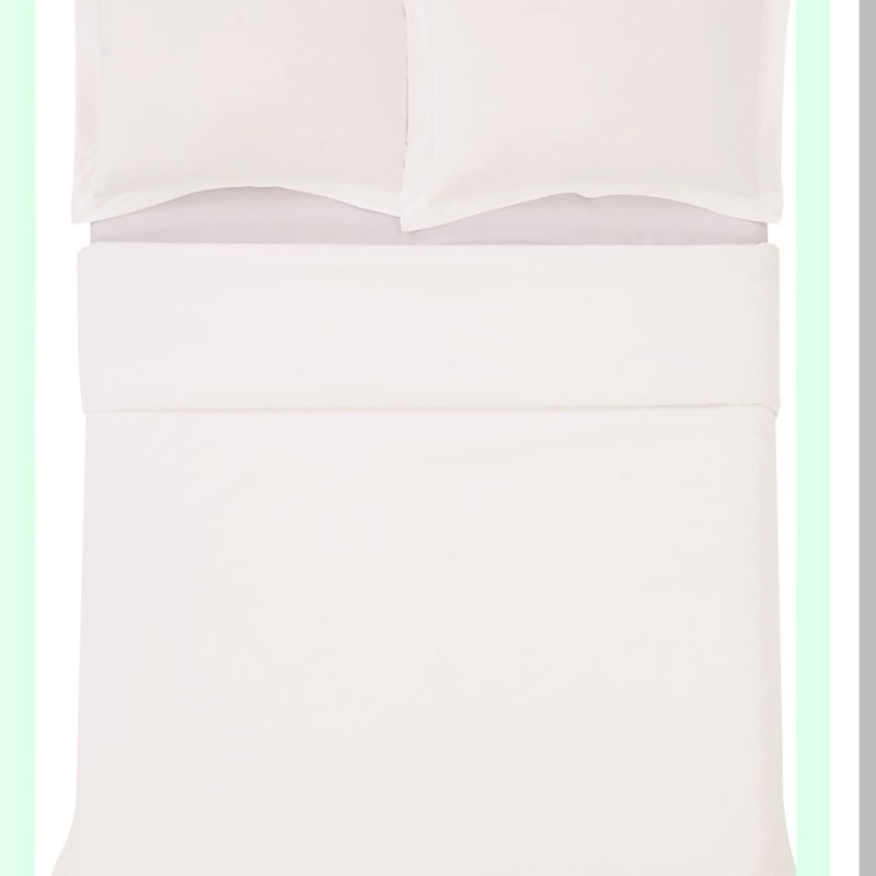 Luxury White Percale Bedding Bundle - 4 Piece Sheet & Pillowcase Set - Premium Solid Cotton - Hotel Quality Softness & Durability