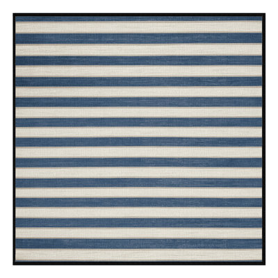 Machine Washable Horizontal Stripes Gray Area Rug