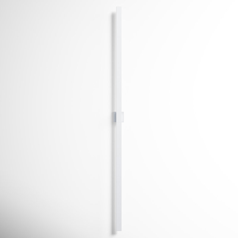 Replay Square 96'' H X 4.5'' W Aluminum LED Outdoor Wall Light, White