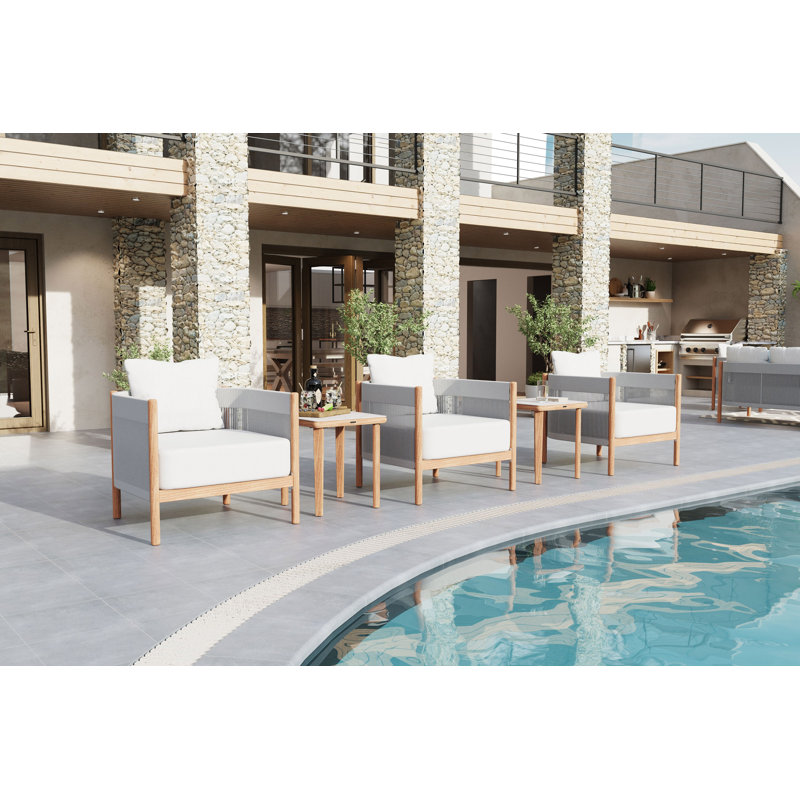 Monterey Outdoor Side Table, White