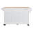 Kitchen Island With Rubber Wood Countertop-598838175