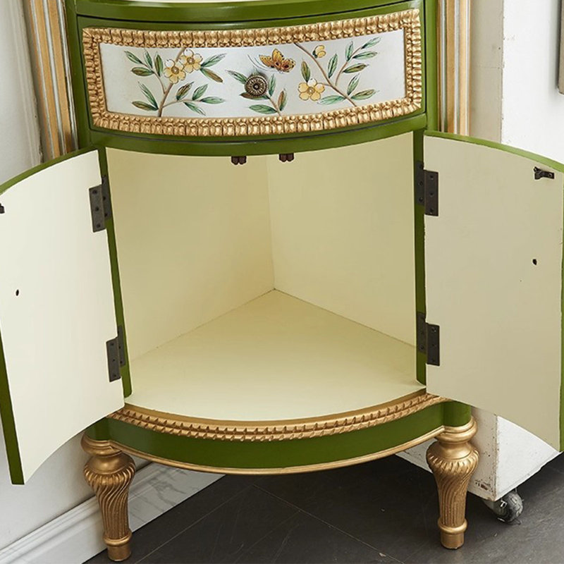 Armoire d'angle en bois manufacturé