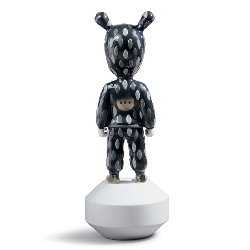 Rolito Designer 11cm Black Porcelain Statue