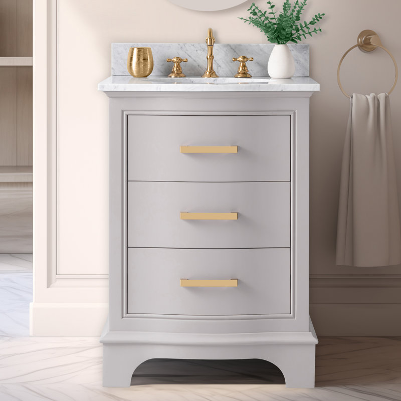 Ensemble de meuble-lavabo simple 24 po Goleta, Taupe