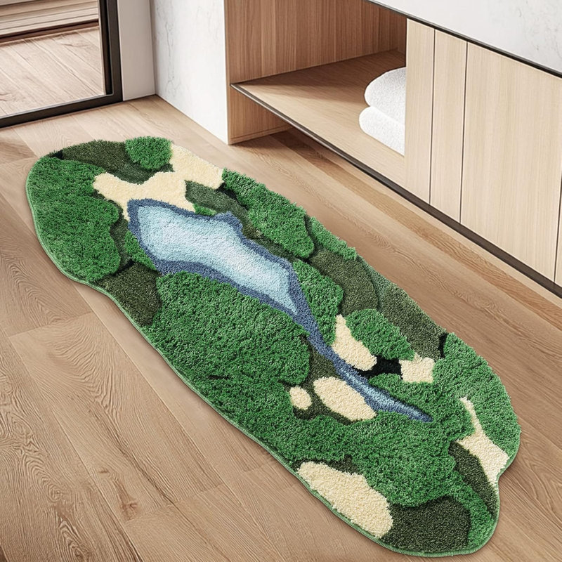 Tapis de salle de bain Long Moss