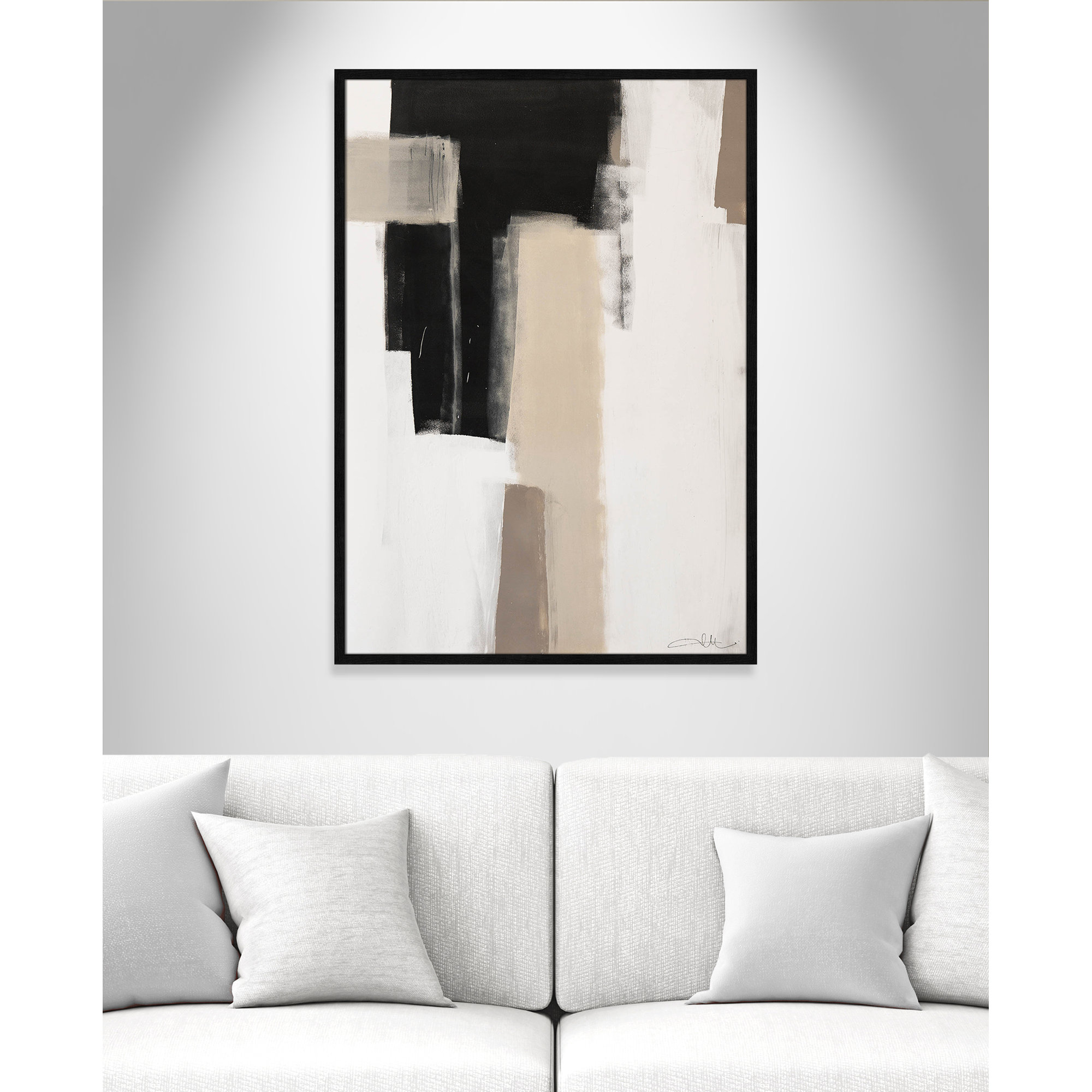 Earth Scapes I by Casa Fine Arts, Black Slim Unmatted Picture Framed, 41.5" H x 29.5" W x 1.25" D